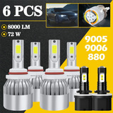 9005 9006 880 Kit Bombilla Led Luz Alta/baja Para Gmc