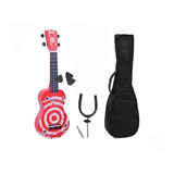 Ukelele Soprano Mahalo Funda Y Soporte De Pared Más Púas