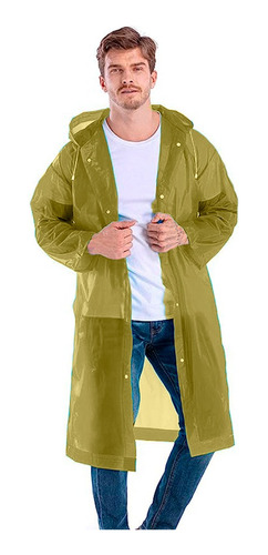 Impermeable De Color Para Adulto Pvc Tipo Gabardina 