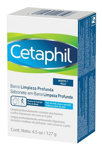 Cetaphil Sabonete Limpeza Profunda Rosto E Corpo 127g