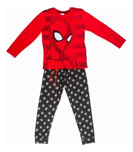Pijama Niño Spiderman Mask Rojo Marvel Tbc
