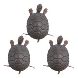 3 Peceras De Plástico Artificial Tortuga Simulación Tortuga