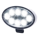 Farol De Milha Farolete 8 Leds 12v 24v 24w 6000k Oval