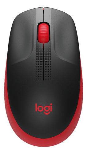 Mouse Sem Fio Logitech  M190 Vermelho