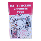 Set De Stickers De Comida Japonesa Holograficos Kawaii