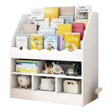 Organizador Nicho Livreiro Infantil Mdf (brinquedos) Branco.