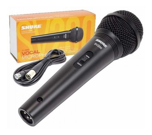 Microfone Shure Sv-200 C/ Cabo 2 Anos Garantia Original