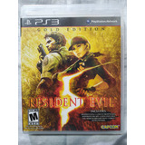 Blu Ray - Resident Evil 5 Gold Edition - Playstation 3 