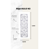 Reja Rulo Larga N3 Pintura Epoxi Fundición Aluminio- Alpha