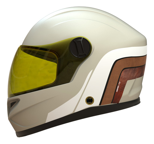 Casco Moto Vertigo Vintage Retro Full Face Scooter. Tiendaof