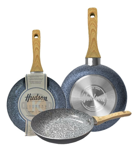 Set X3  Sartén Granito 22 24 26cm Hudson