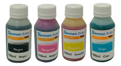 Tinta Kennen Inks Para Epson L3110 L3150 Combo 4x100ml