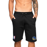 Bermuda Masculina De Moletom Golden State Warrios Estampado