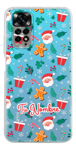 Funda Para Xiaomi  Navidad Santa Claus Con Tu Nombre