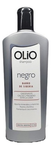 Shampoo Negro Evita Caida Barro Olio Anna De Sanctis 420ml