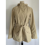 The North Face. Trench Beige Con Capucha. Hyvent. Talle M