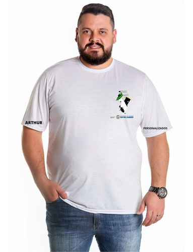Camisa Camiseta Uniforme Escolar Estadual Rj Plus Xgg G2 G3