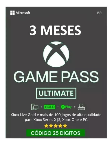 Xbox Game Pass Ultimate 3 Meses Xbox One/xbox Series