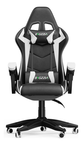 Silla Gamer Ergonómica  Ajustable Cómoda Giratoria Cuero