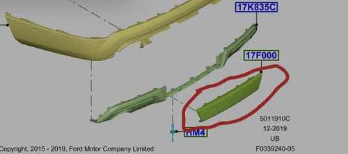 Tapa De Parachoque Trasero Explorer 2016 Foto 3