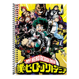 Caderno Escolar Boku No Hero 20 Matérias 400 Folhas