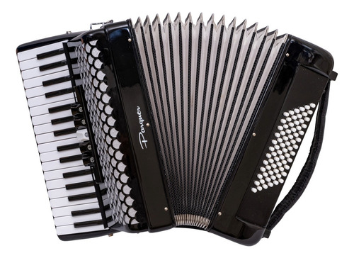 Acordeon A Piano Parquer 72 Bajos 34 Teclas Negro