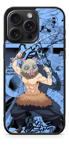 Funda Inosuke Hashibira Demon Slayer Manga Collage Anime