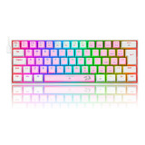 Teclado Gamer Redragon Dragonborn Branco/rosa K630pw-rgb