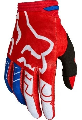 Guantes Fox 180 Skew Rojo Azul