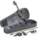 Stagg Eva 4/4 Bk Viola Electrica + Estuche + Auriculares