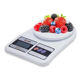 Balanza De Cocina 1g A 10kg Electrónica Tara Capacidad Máxima 10 Kg Color Blanco