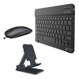 Teclado Y Ratón Inalámbricos Bluetooth + Soporte