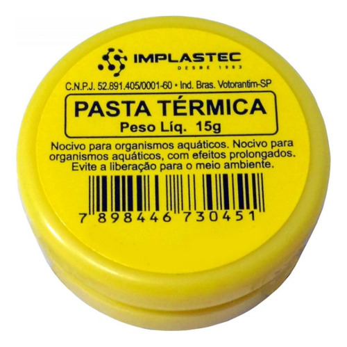 Pasta Termica 15g P/ Processador Placa Video - Nfe
