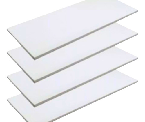 Kit 04 Prateleiras 120x25 Mdf Branco 15mm 1,20 Metro X 25cm.