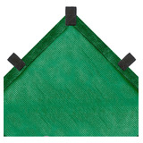 Tela Sombreamento 80% Verde 3x3 Pergolado Piscina Acabamento