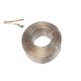 Cable 2x24 Awg Transparente Rollo De 100 Metros