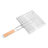 Cesta Dobrável Para Grelhar Churrasqueira Grelhador Bbq Net