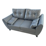 Sillon 2 Cuerpos Sofa Living Nórdico Chenille Living Moderno