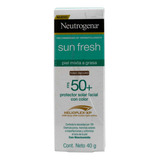 Neutrogena Protector Solar Facial Tono Oscuro Sun Fresh 40 G