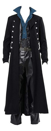 Abrigo Gótico Retro Steampunk Medieval, Uniforme De Longitud