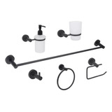 Juego De Accesorios Para Baño Negro 3200.2 Dica