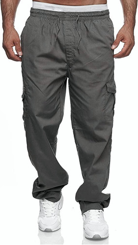 Pantalón Jogger Cargo Jeans Para Hombre Casual