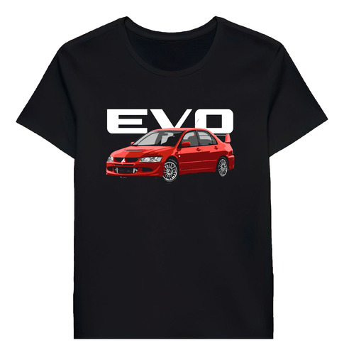 Remera Rally Red Evo 8 Jdm Mitsubishi 59874385