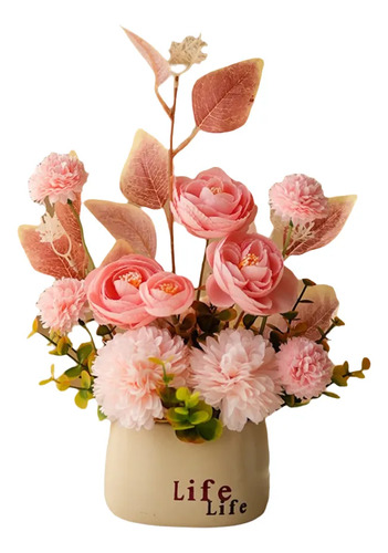 Bonsái De Flores Artificiales Ranunculus