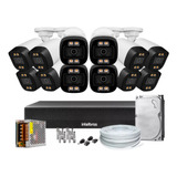 Kit 12 Câmeras Segurança Color 1080p 2.8mm Dvr Intelbras 1tb