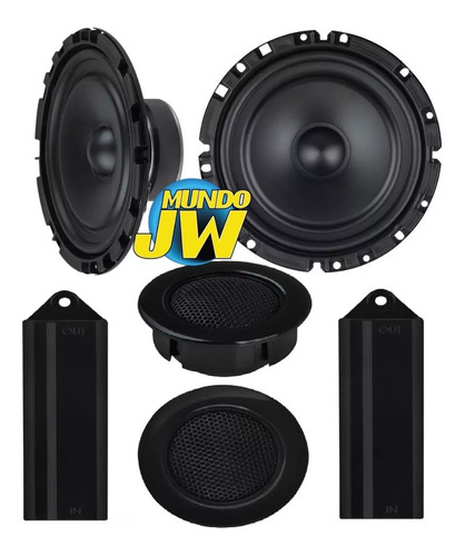 Parlantes Componentes Bomber 6 / 6.5 PuLG 2 Vías 60w Tweeter