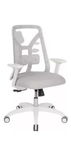 Sillon Ergonómico Ejecutivo Tokio Blanco Brazos Regulablescu