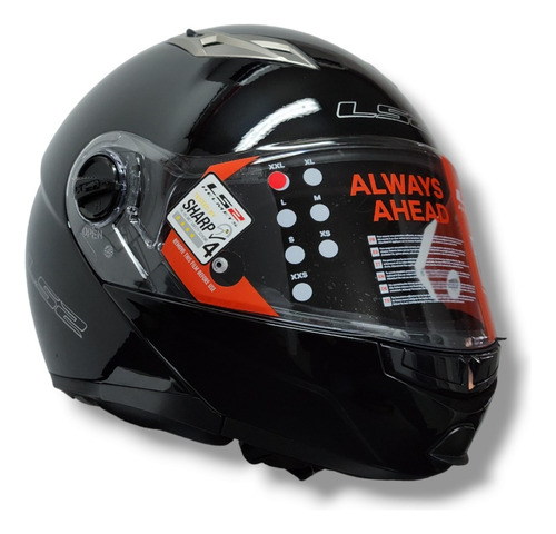 Casco Ls2 370 Easy Gloss Black Xxl