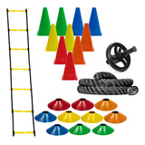 Cones + Pratos + Roda Abdominal + Escada + Naval Jump