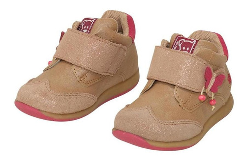 Zapato Bebé Niña Beige Pillin (pzv90bei)